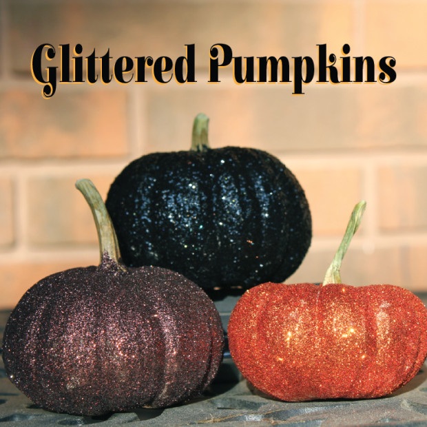 Glittered Pumpkins
