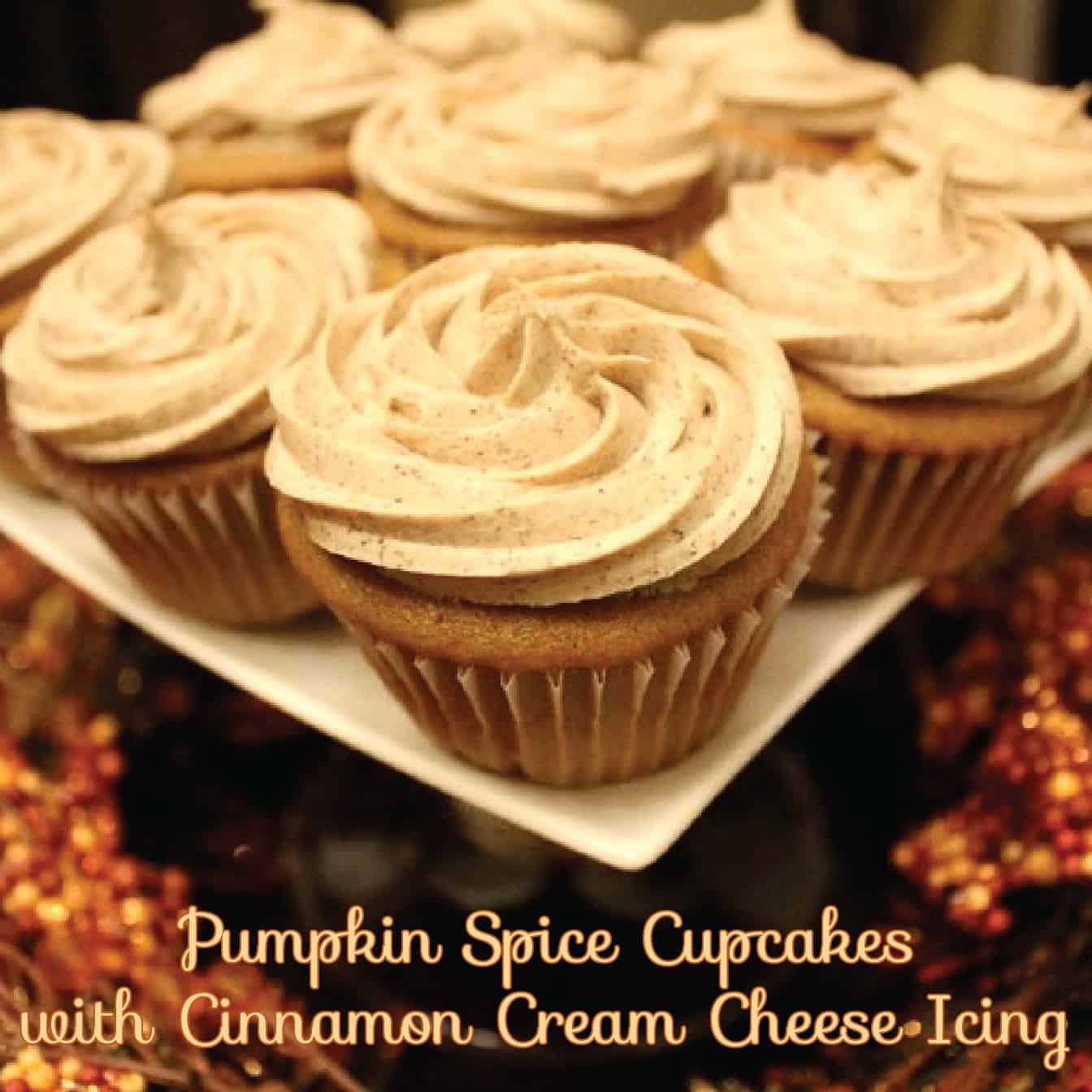 Easy Peasy Pumpkin Spice Cupcakes With Cinnamon Cream Cheese Icing ...