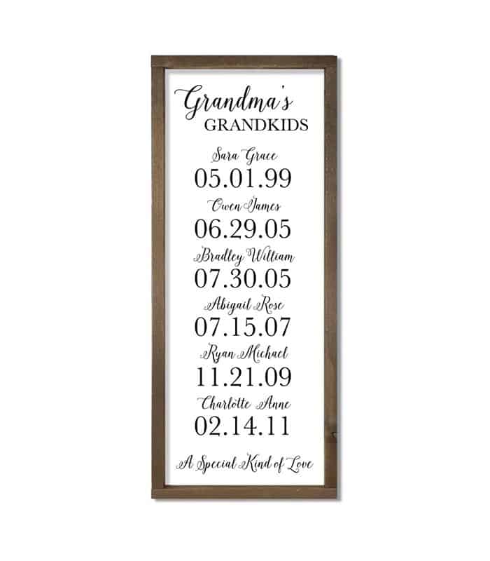 Grandma's Grandkids Sign
