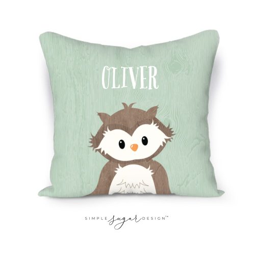 Woodland Owl Pillow